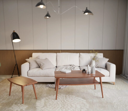 Stolik kawowy z orzecha